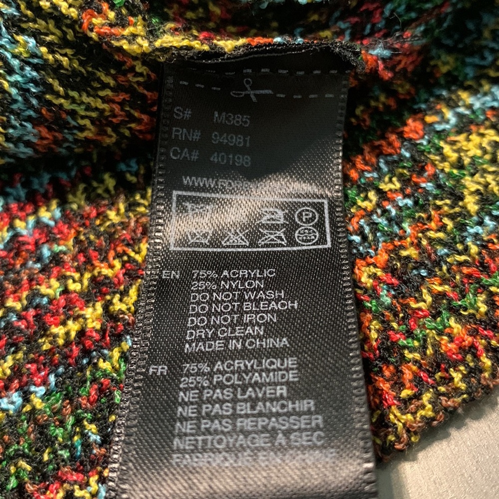 Forever 21 Rainbow Flutter Sleeve Knit Top Size S - Picture 8 of 8